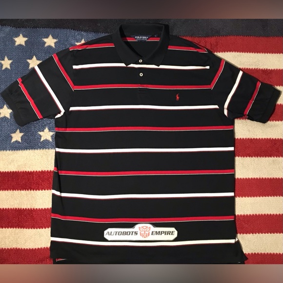 Vintage Ralph Lauren Pima Polo Golf Shirt L P wing stadium Beach Rlx Sail Rlpc X - Picture 2 of 11